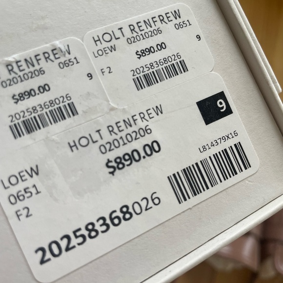 NEW LOEWE Gate Leather Flat Mules pink/dark blush/nude colour - Picture 5 of 7